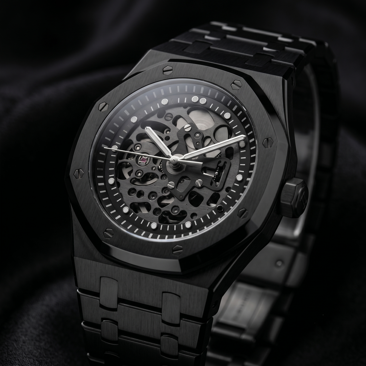 Royal Seikoak Mod Squelette Entièrement Noir