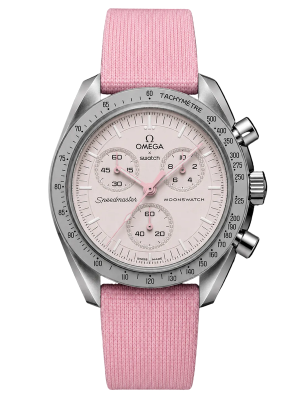 MOD Moonswatch Pink White