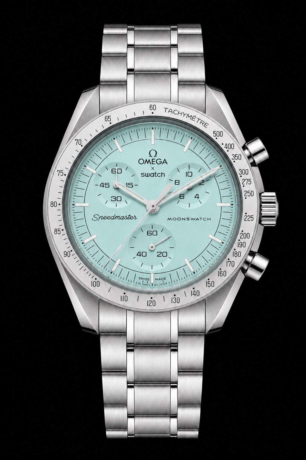 MOD Moonswatch Silver Ice Blue