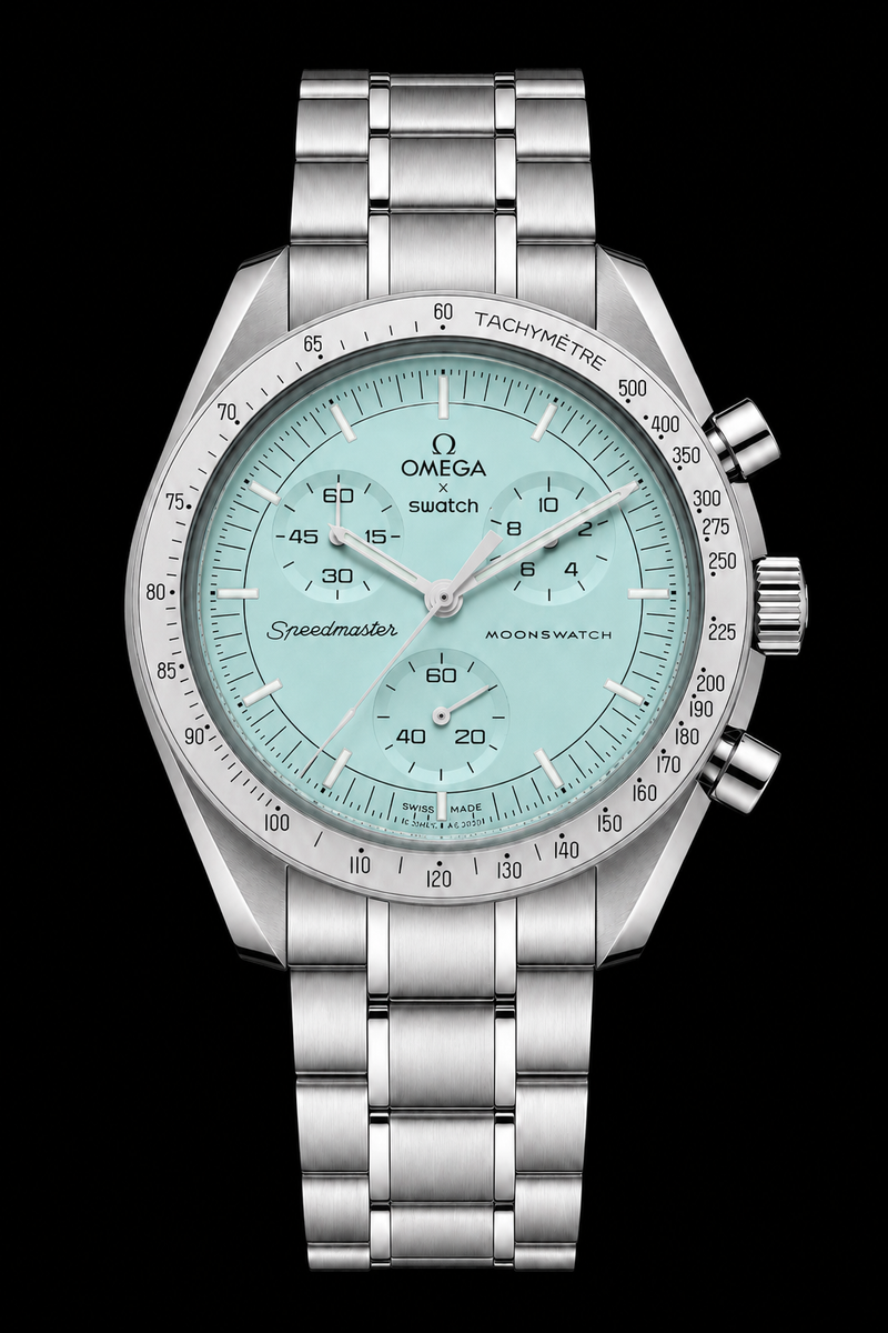 MOD Moonswatch Silver Ice Blue