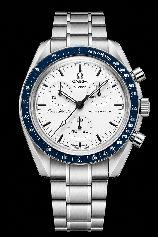 MOD Moonswatch Blue White