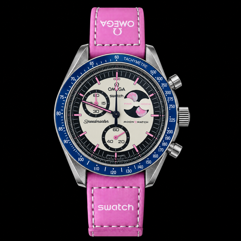 MOD Moonswatch Blue Pink Moon