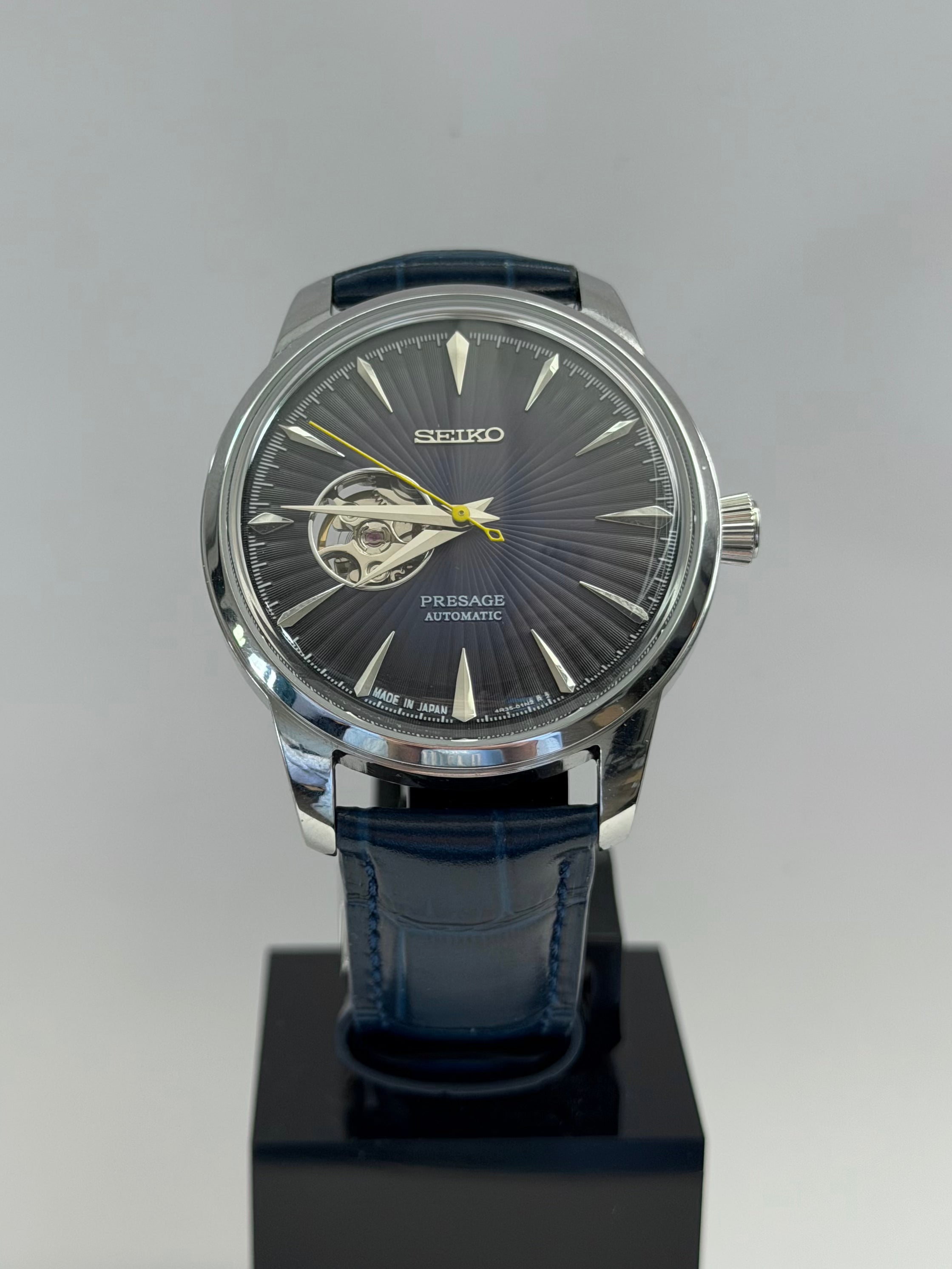 Presage Mod Open Heart Blue Leather