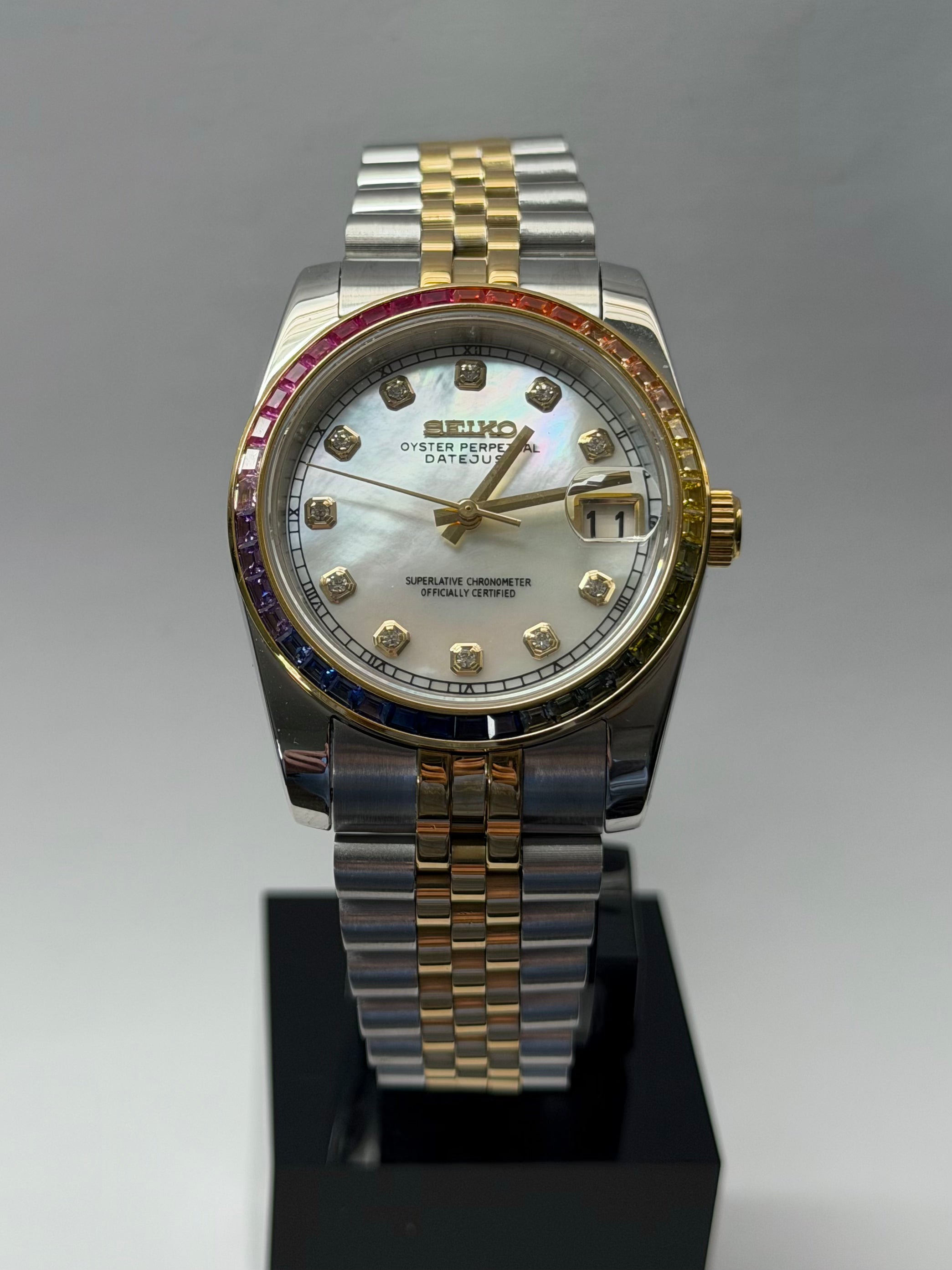 Datejust Mod Two Tones Marble