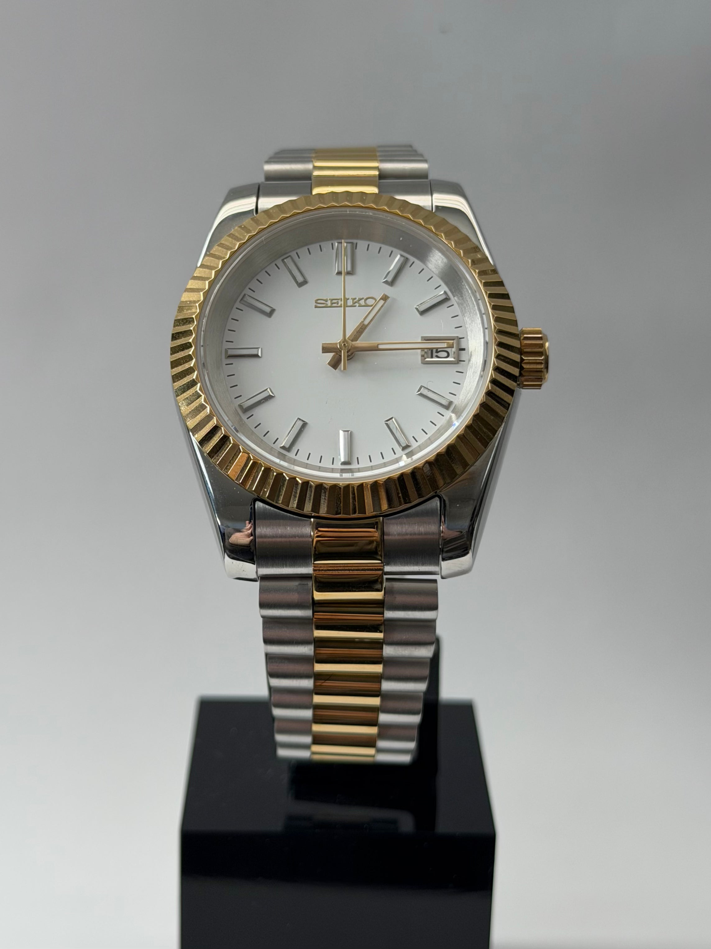 Datejust Mod White Two Tones
