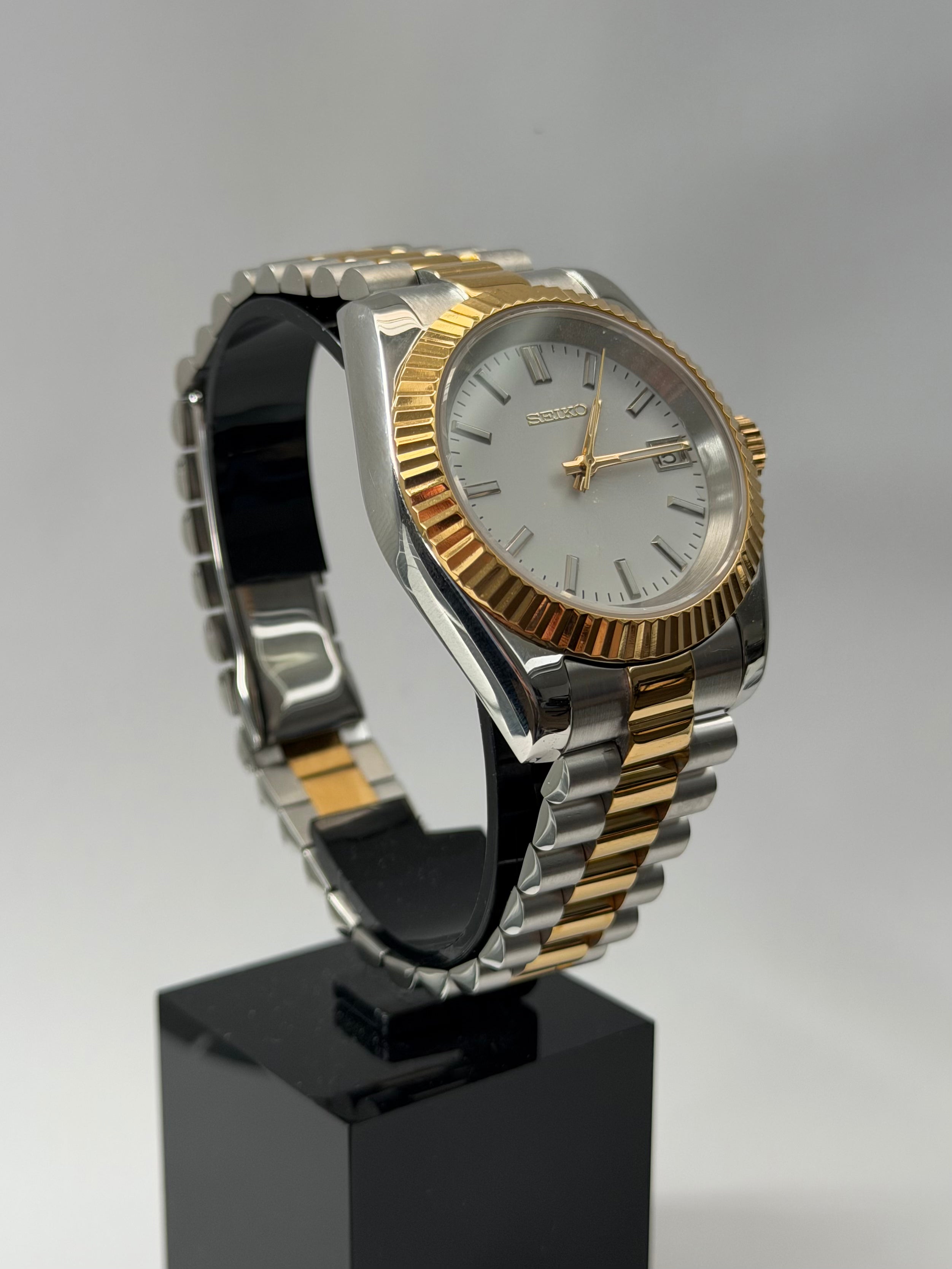 Datejust Mod White Two Tones
