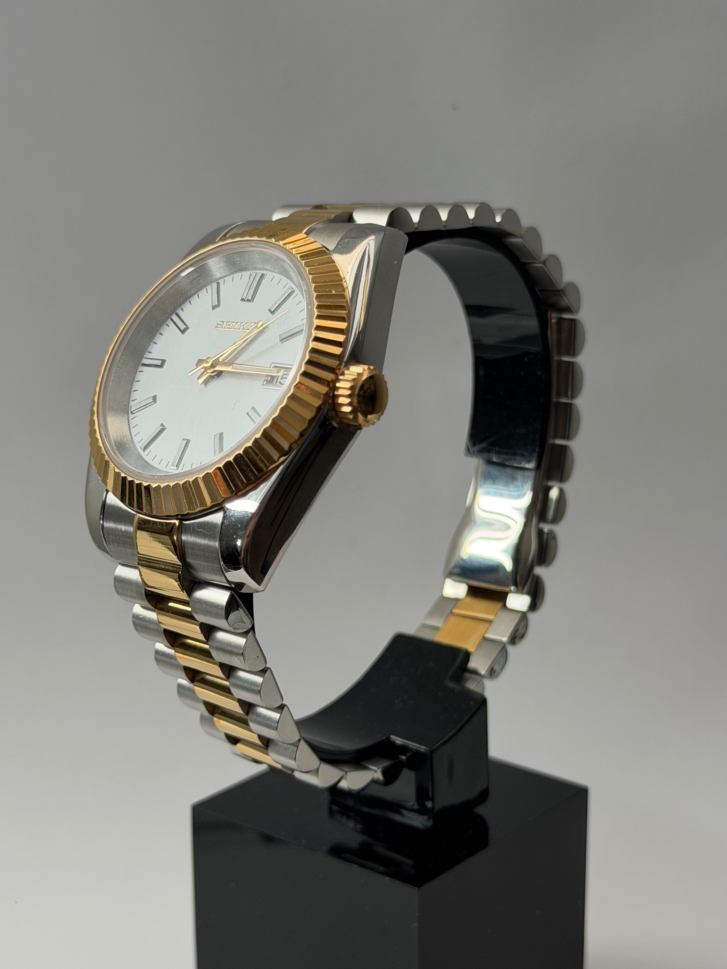 Datejust Mod White Two Tones