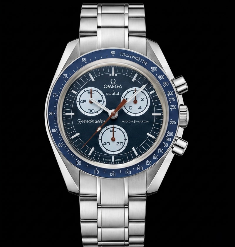 MOD Moonswatch Blue Racing