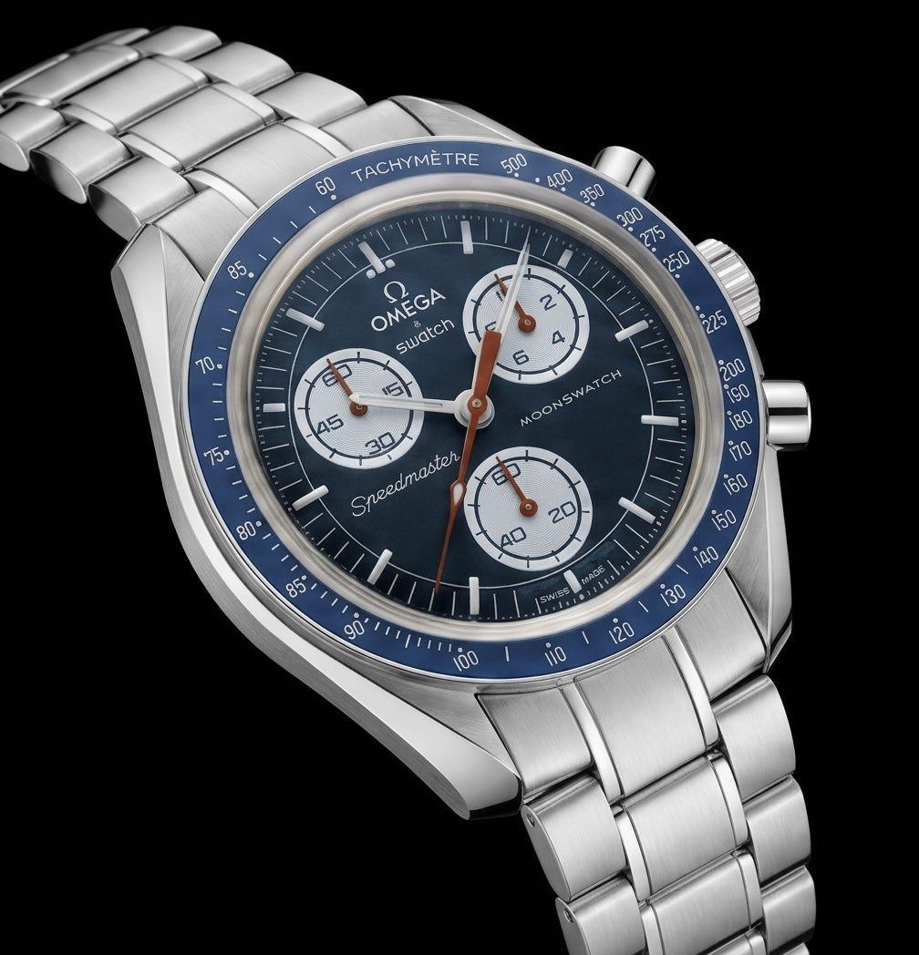 MOD Moonswatch Blue Racing
