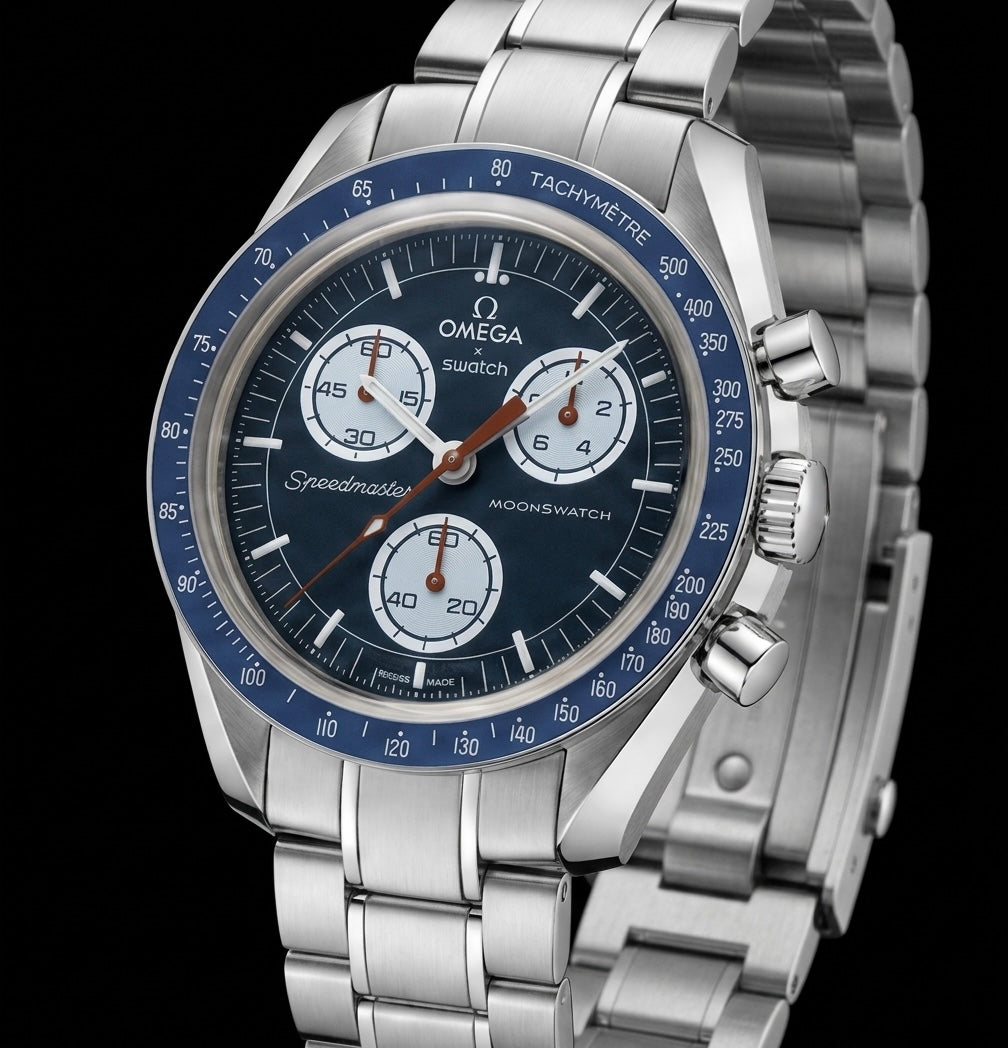 MOD Moonswatch Blue Racing