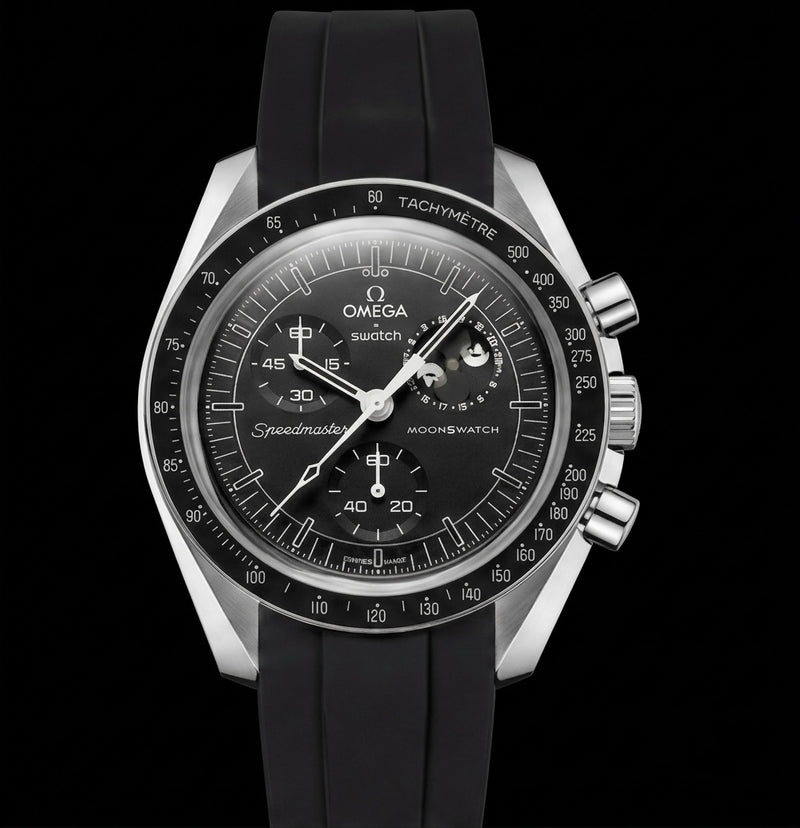 MOD Moonswatch Black Rubber Snoopy