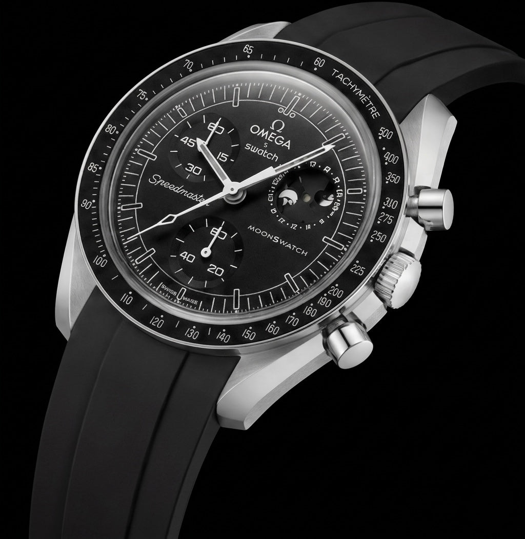 MOD Moonswatch Black Rubber Snoopy