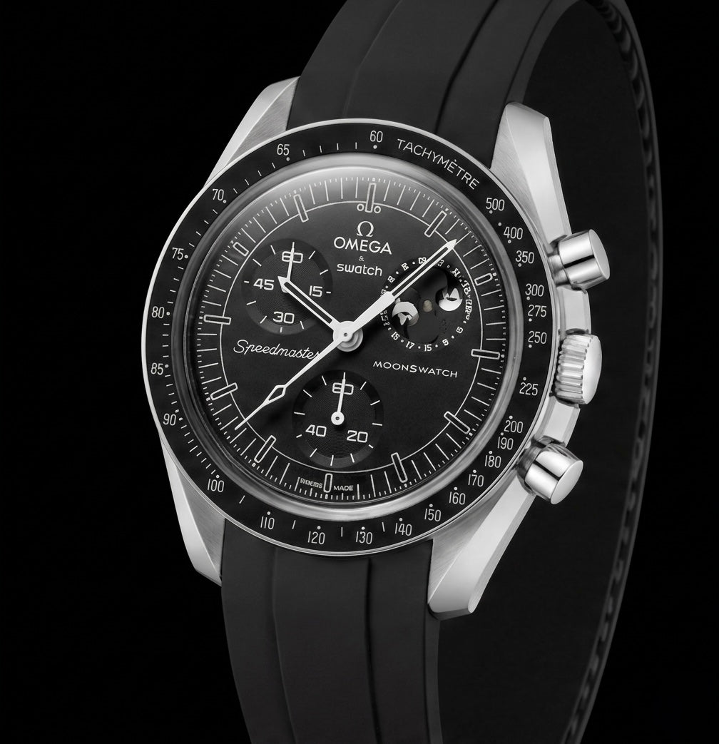 MOD Moonswatch Black Rubber Snoopy