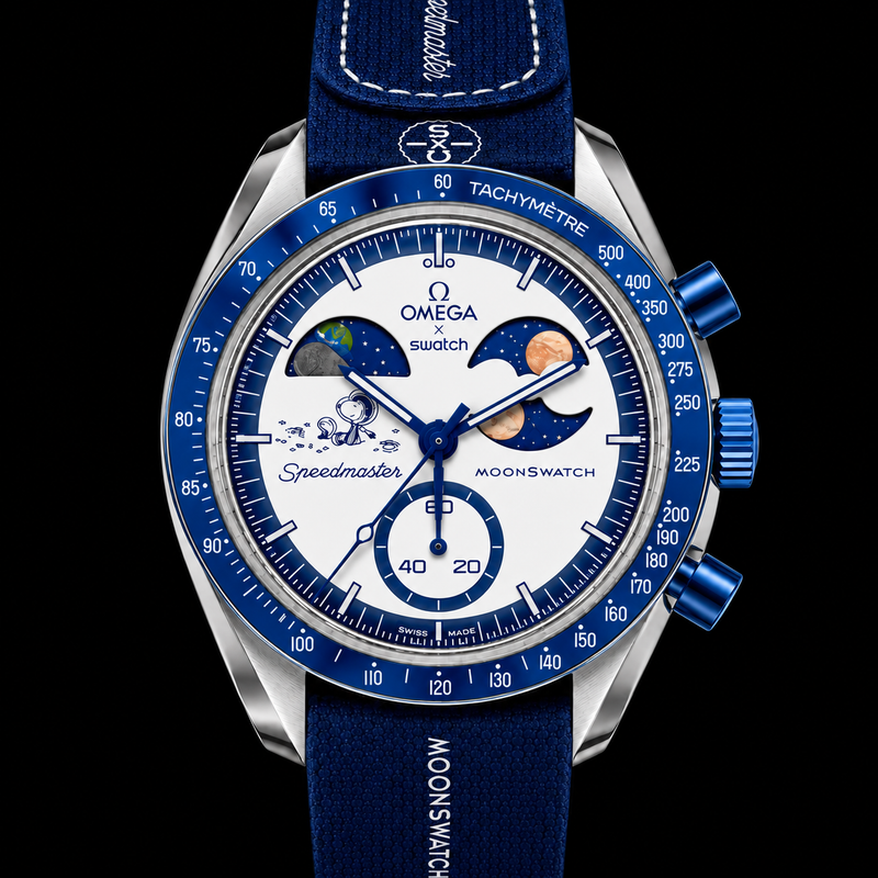 MOD Moonswatch Blue Chrono Snoopy