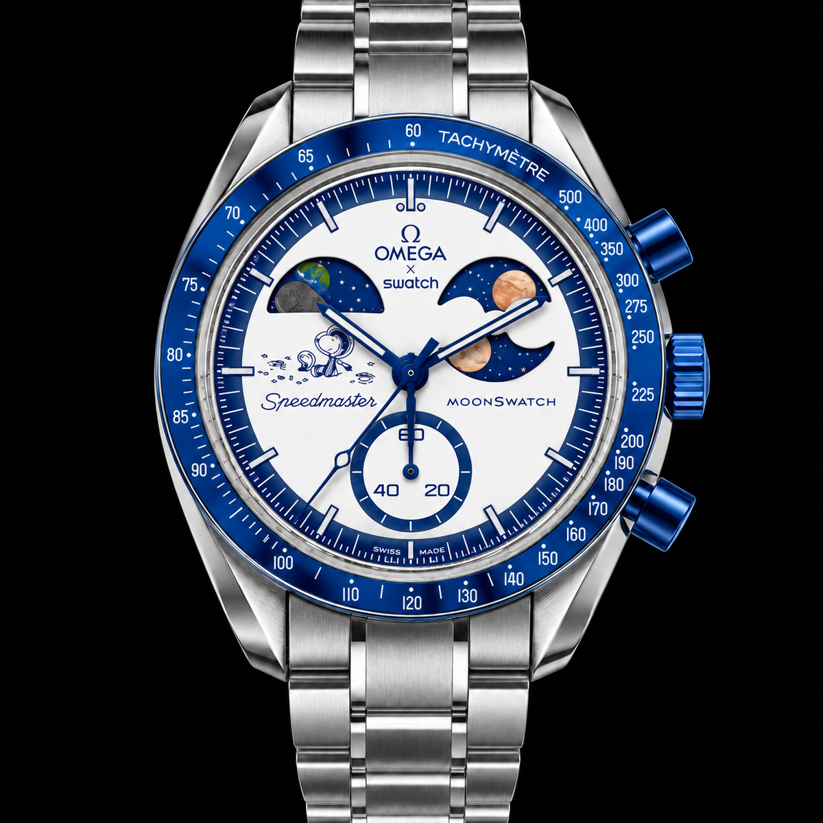 MOD Moonswatch Blue Chrono Snoopy