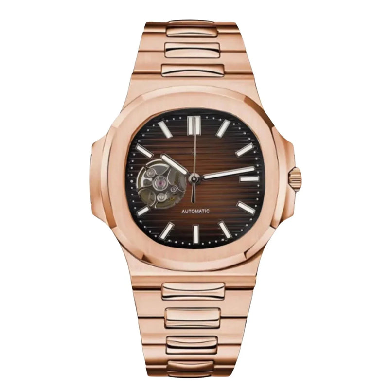 Nautiko Mod Rose Gold Chocolate Open Heart